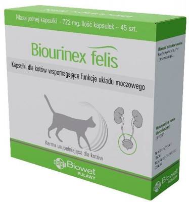 BIOWET Biourinex Felis 45 capsules
