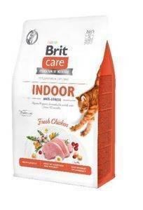 Brit Care Cat Grain-Free Indoor Anti-Stress avec Poulet 2kg + Surprise pour votre chat GRATUITES !
