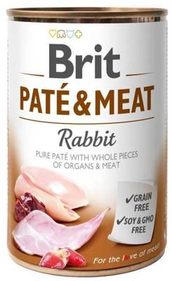 Brit Pate & Meat Au Lapin 400g x10