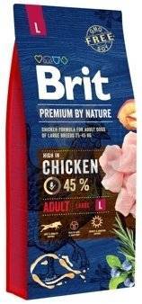 Brit Premium By Nature Adult L au poulet 15kg+ Surprise gratuite pour chien