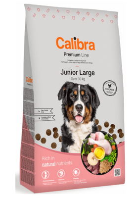 Calibra Premium Line Junior Grand 12 kg + Surprise gratuite pour chien