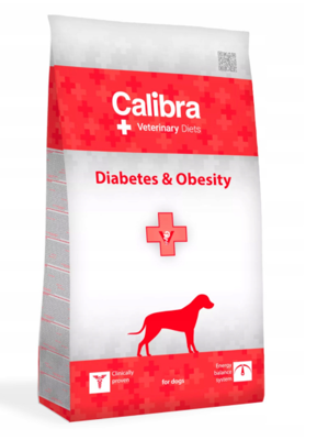 Calibra Veterinary Diets Dog Diabetes Obesity 2kg + Surprise gratuite pour chien