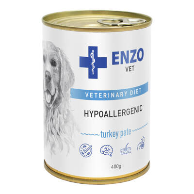 ENZO VET Régime hypoallergénique avec de la dinde pour chiens 400g