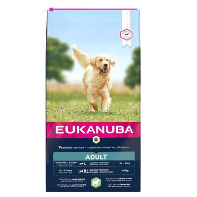 Eukanuba Adult Large Breed Agneau & Riz 12kg+ Surprise gratuite pour votre chien 