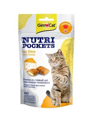 GIMCAT NUTRI POCKETS Friandise au fromage 60g