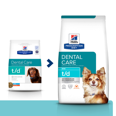 Hill's PD Prescription Diet Canine t/d Mini Dental Care Poulet 3kg