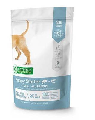 Nature’s Protection Puppy Starter Salmon With Krill All Breeds 500g