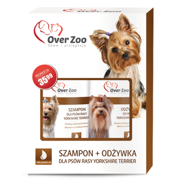 OVER ZOO Shampooing 250ml + Conditionneur pour Yorkshire Terriers 240ml