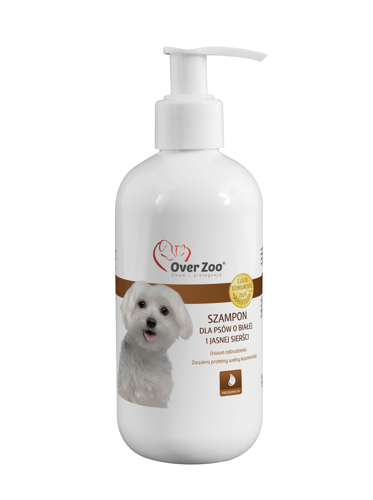 OVER ZOO Shampooing pour chiens à poils blancs et clairs 250ml