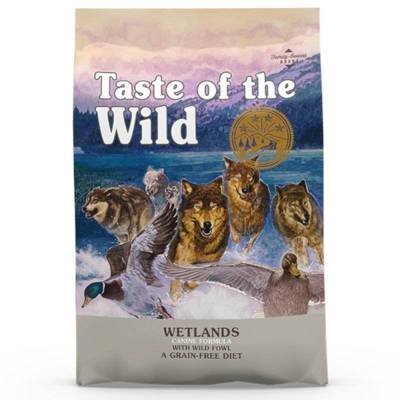 TASTE OF THE WILD Wetlands au Canard Sans Céréales pour chien 2kg+Surprise gratuite pour chien