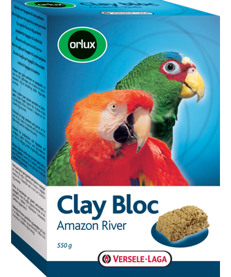 VERSELE LAGA Clay Bloc Amazon River 550g cube d'argile pour perroquets