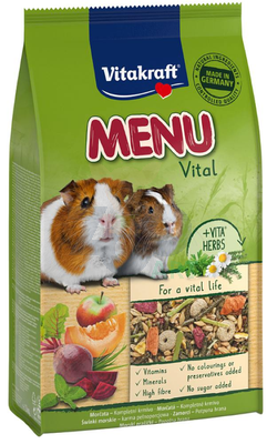 VITAKRAFT-Premium Menu nourriture pour cochon d'Inde 1 kg